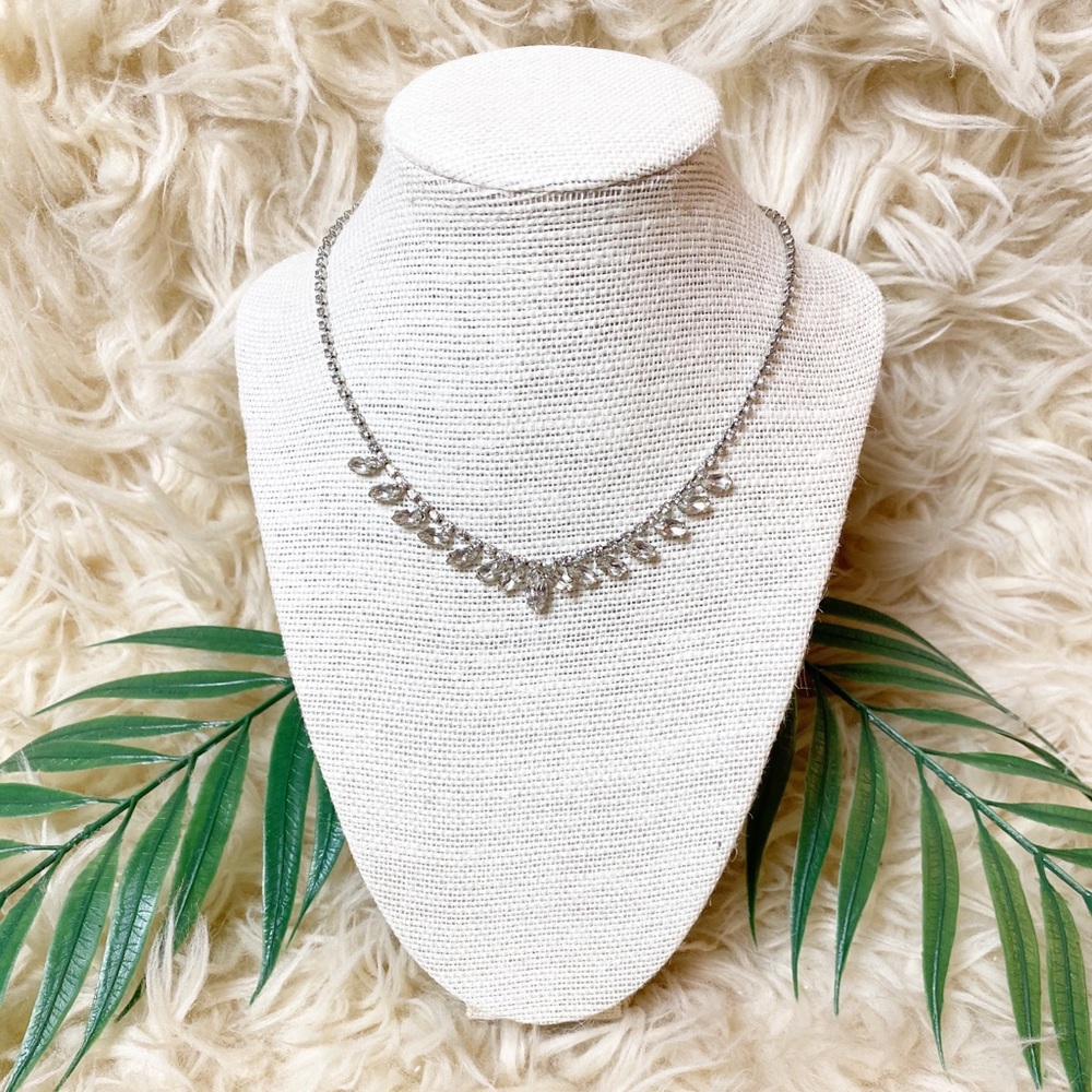 Vintage Rhinestone Glam Necklace